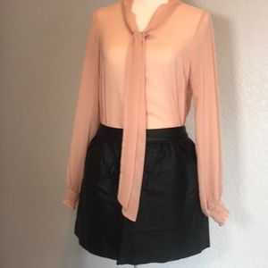 Black faux leather skirt BOGO FREE
